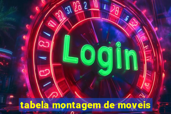 tabela montagem de moveis